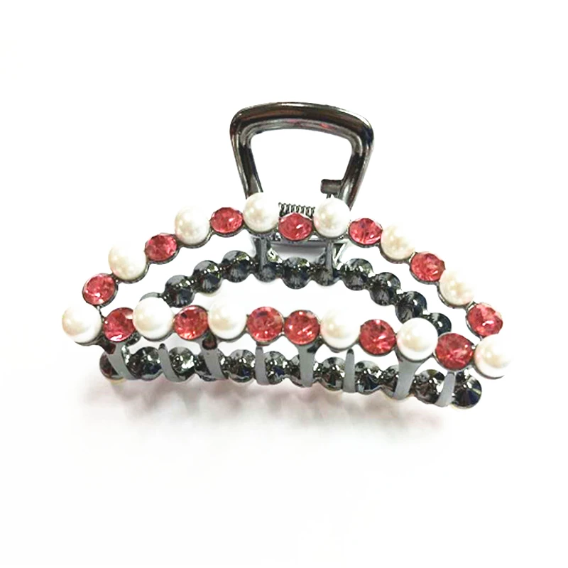 Брендовые жемчужные заколки для волос модные украшения с большим крабом женские