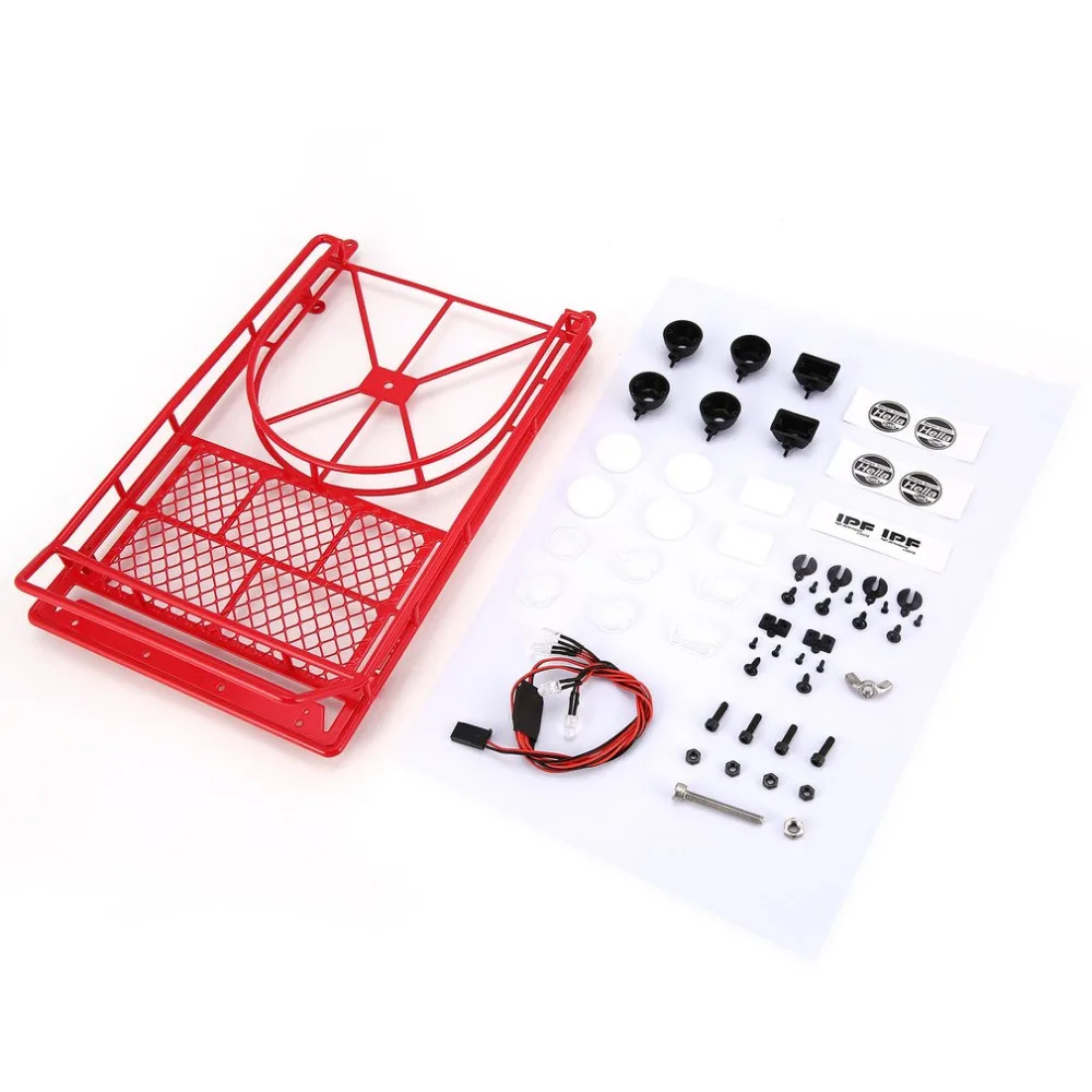 AX 518RD металлический багажник на крышу Чемодан Перевозчик с светодиодный свет бар