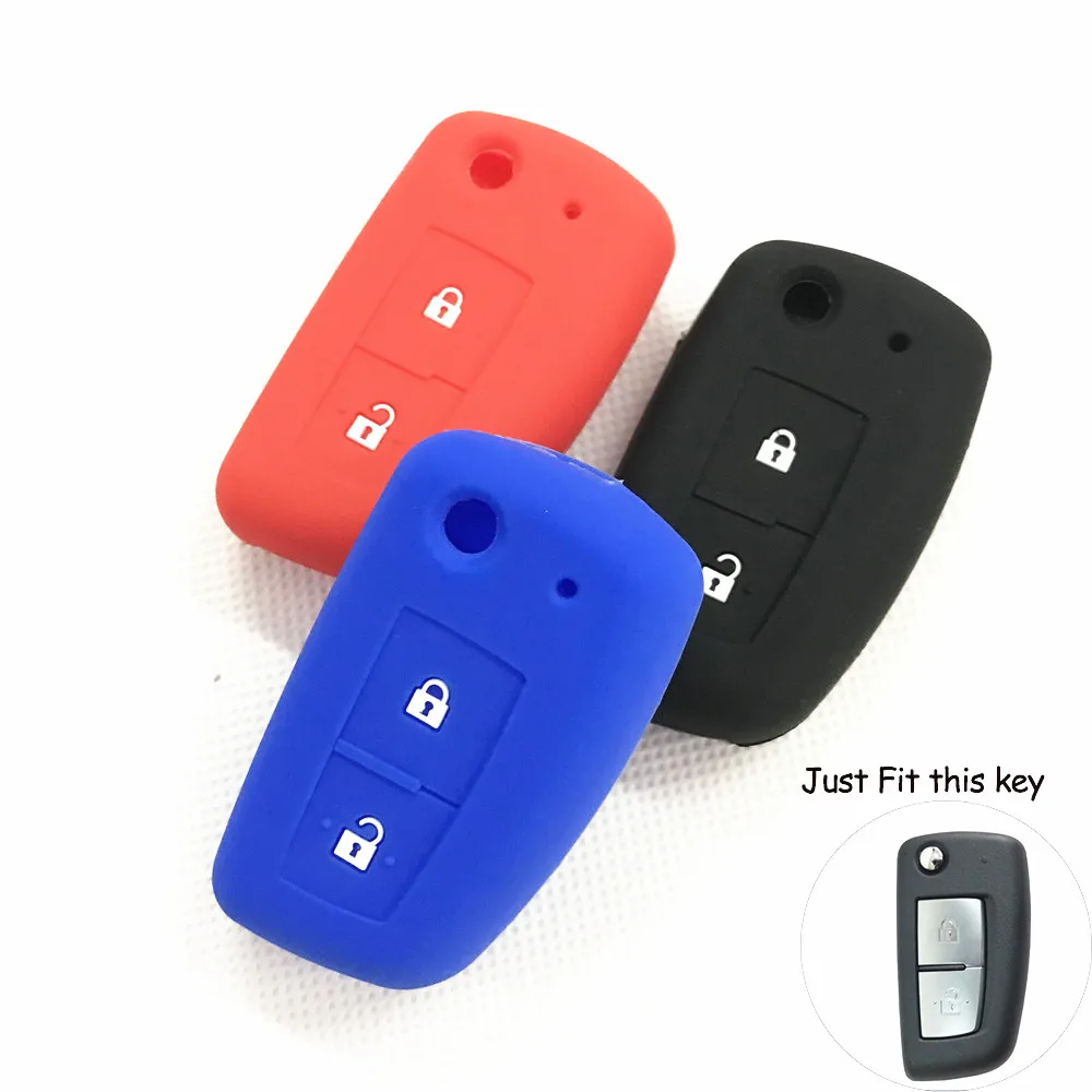 2 кнопки силиконовый Автомобильный Брелок дистанционного управления с ключом