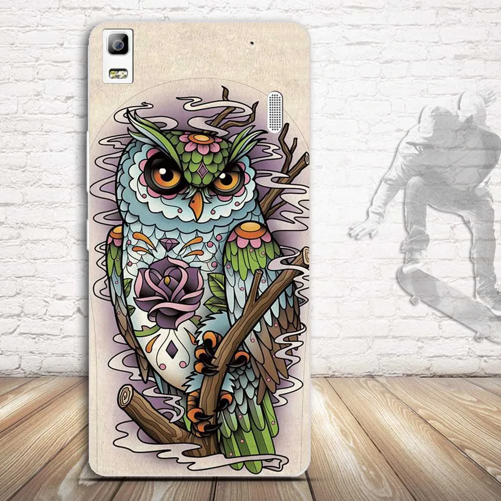 Чехол-накладка с рисунком для Lenovo A7000 K3 Note мягкий силиконовый чехол из ТПУ