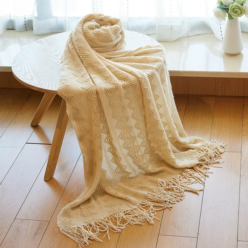 

Soft Blankets Knitted Blanket Summer Air Conditioning Plaids Sofa Bedding Quilt Battaniye Deken Mantas Para Sofa Decorativa