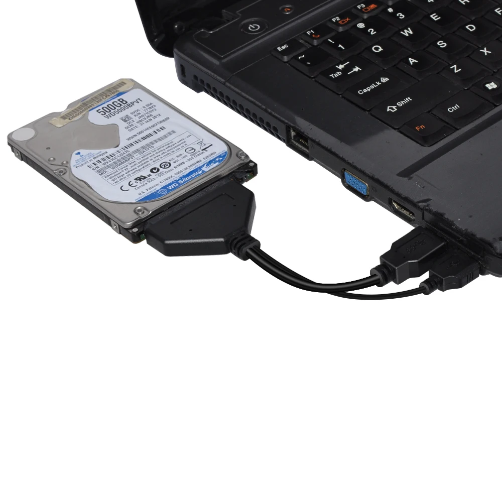 Кабель-переходник DeepFox с двойным USB 3 0 на Sata кабель-преобразователь 22pin SATA III 2 5 для