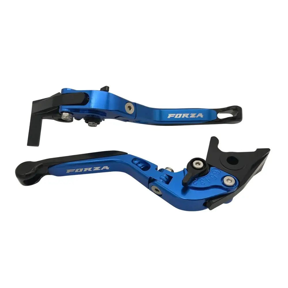 Синий SEMSPEED CNC FORZA300 Складные Выдвижные Тормозные рычаги для Honda Forza 300 250 125 2010- NSS300 SH300 MF13 аксессуары - Цвет: Синий