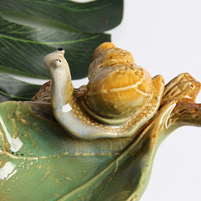 Симпатичная керамическая фигурка птиц тарелка для фруктов конфет украшения