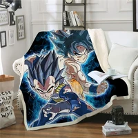 hot popular plush blanket anime 3d print fleece throw blanket washable bedspread fashion quilts travel office