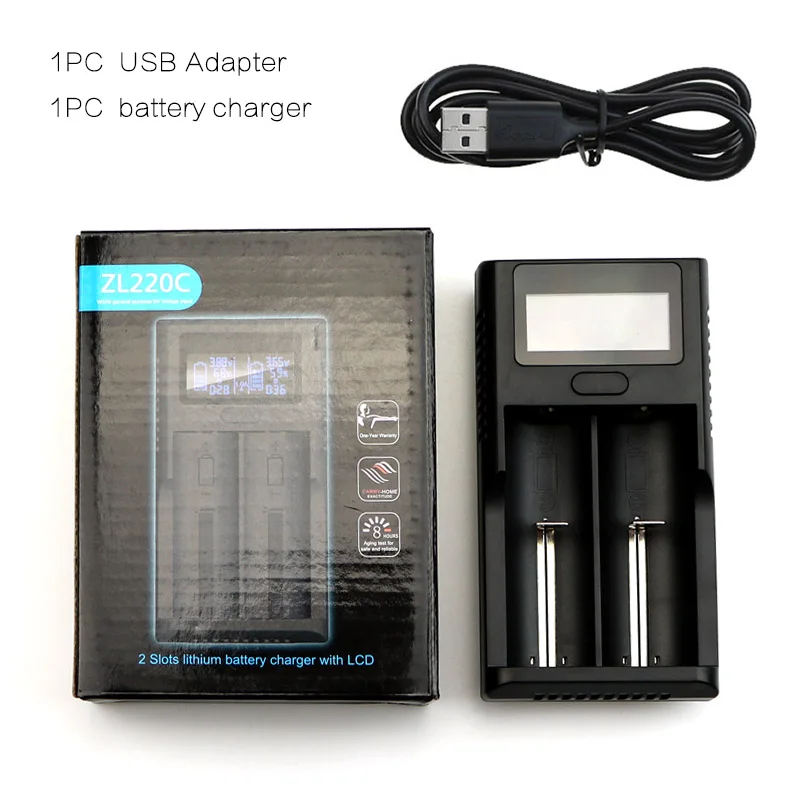 Умные зарядные устройства для литиевых батарей ЖК-дисплей 26650 18650 14500 ЖК-зарядное
