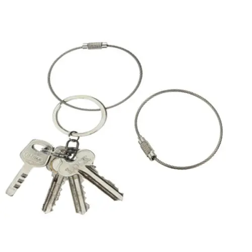 10 шт./компл. Нержавеющая сталь авиационный провод кабель кольцо для ключей