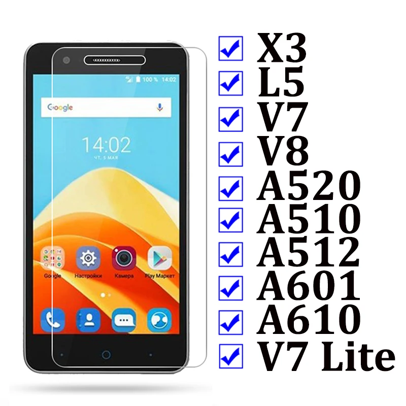 Для zte blade l5 lcd Сенсорное стекло для v7 lite защитное a610 v8 x3 A520 A510 A601 закаленное