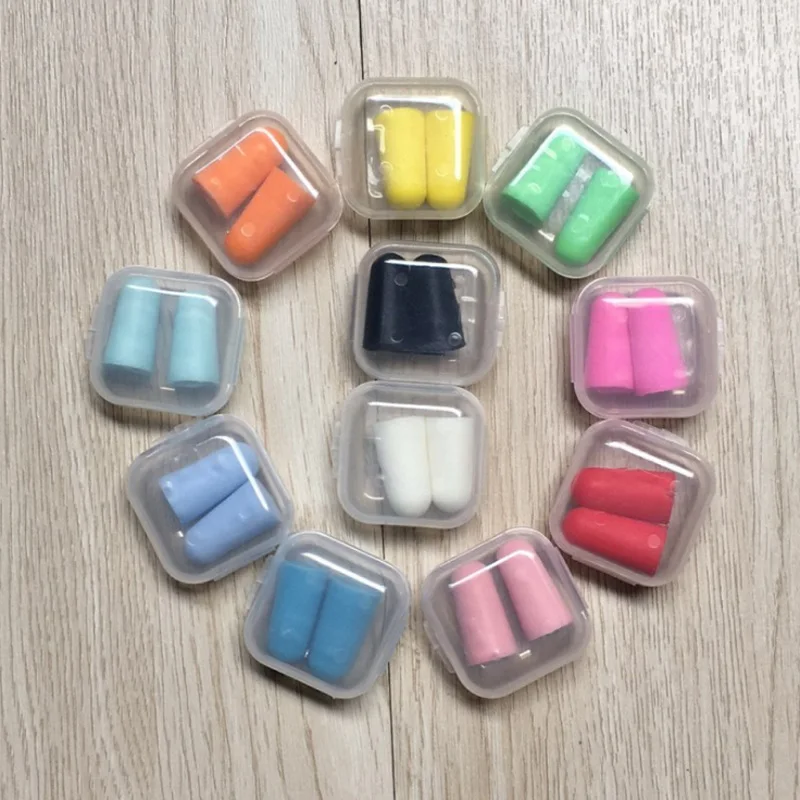

Foam Ear Plugs Tapered Travel Sleep Plane Noise Prevention Earplugs