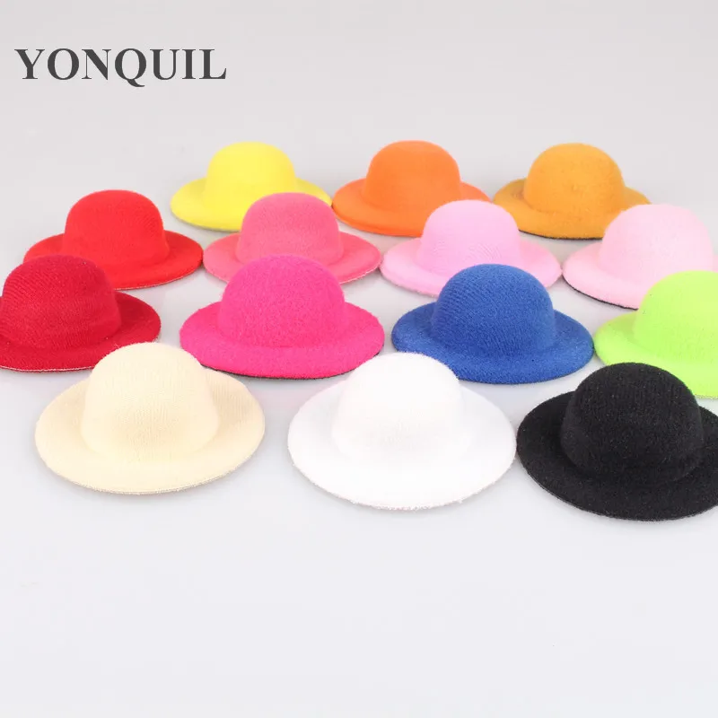 7 см Мини Топ шляпа милая девочка chapeau головной убор DIY аксессуары для волос bowler вечерние события очарование база детская прическа многоцветный