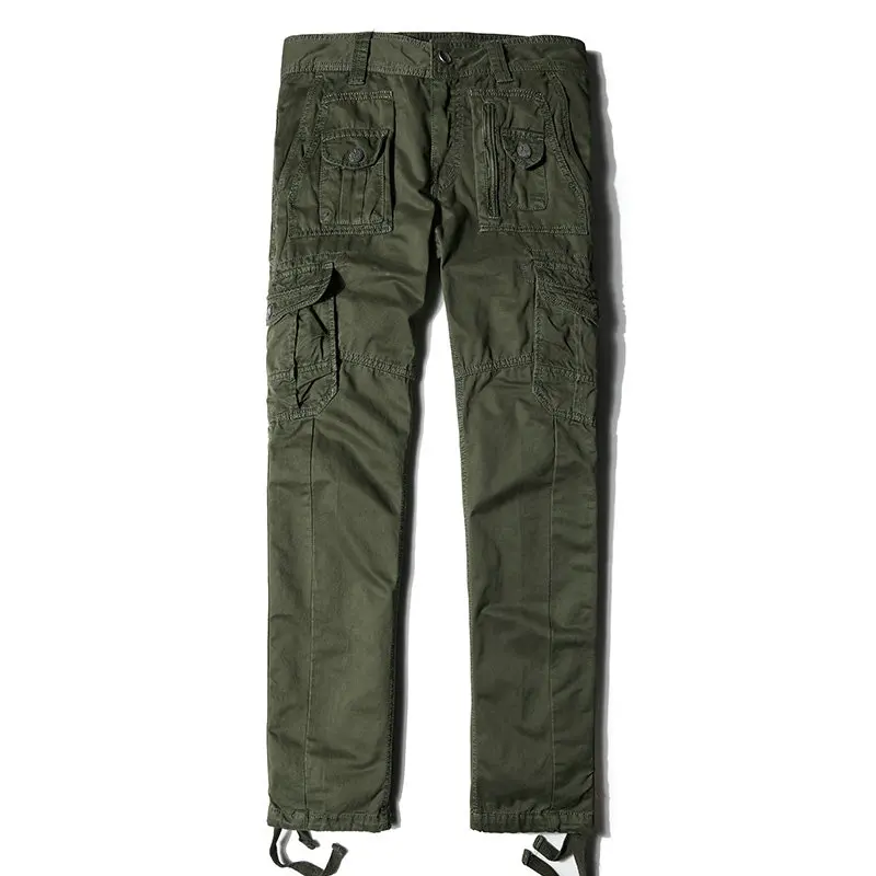 army Green Cncool мужские военные брюки карго Твердые Хаки дышащие летние большие размеры мульти карман длинные брюки горячие сплайсированные Pantalon Homme - Цвет: army Green