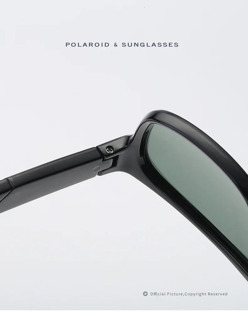 Женские и мужские поляризованные солнцезащитные очки reggaeon квадратные Винтажные