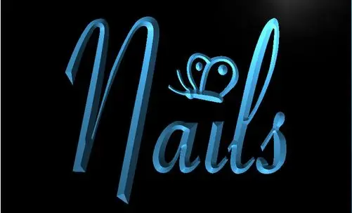 Nails Butterfly Beauty Salon Decor Bar Beer pub club 3d signs LED Neon Sign vintage home decor crafts | Дом и сад