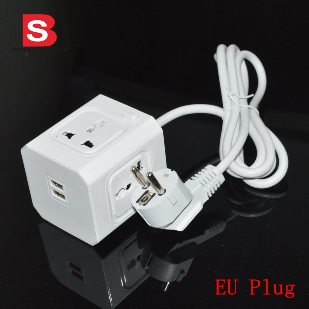 4 выхода двойной usb порты gsm мульти Смарт ЕС штекерное гнездо 1 5 м кабель силовой