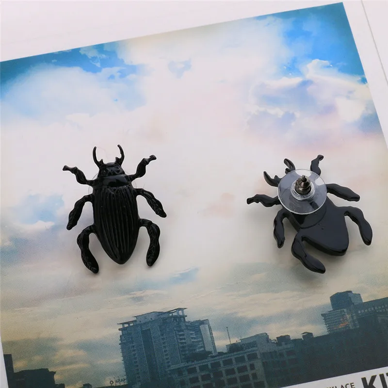 Vintage Retro Rock Kpop Fashion Bijoux Jewelry Stud Earrings Brincos Zinc Alloy Ornament Insect Shaped Pendant Feminino Earring | Украшения