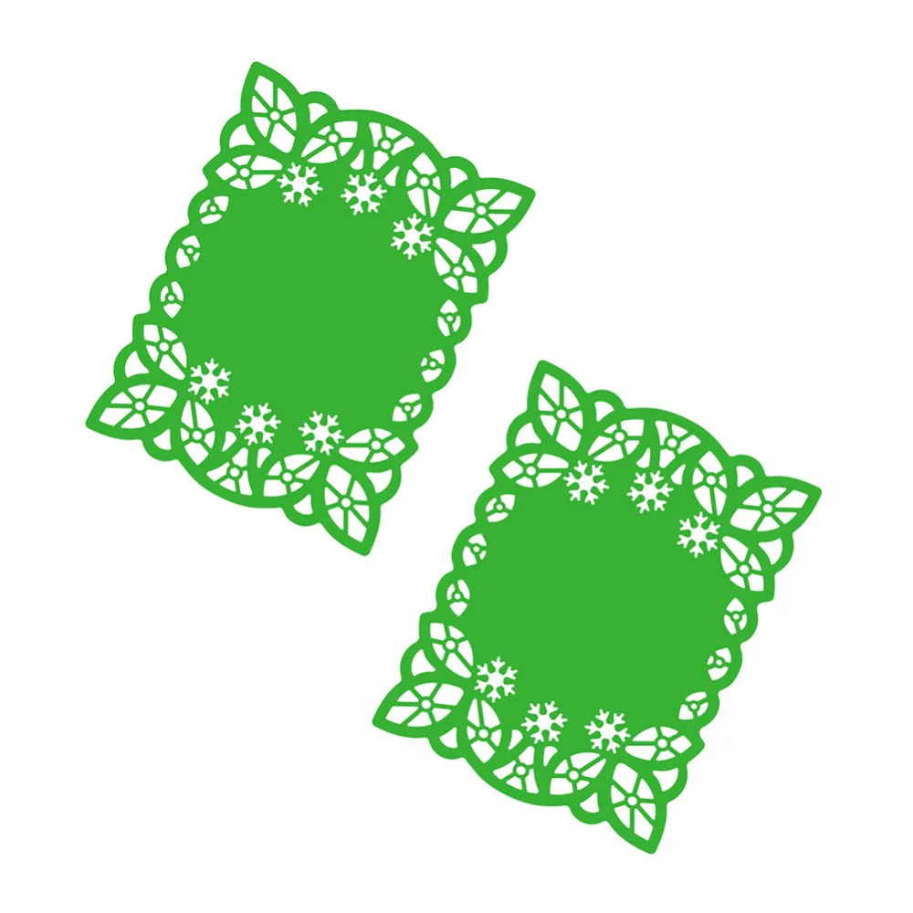 DIY Прямоугольный Обеденный коврик из углеродистой стали режущие штампы