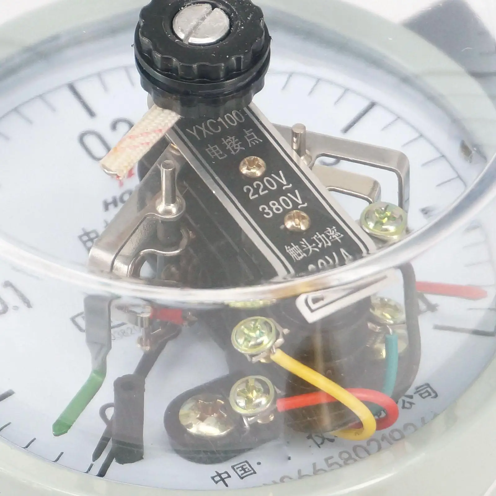 0-0.4Mpa YXC Dial Diameter 100mm Magnetic Auxiliary Electric Contact Pressure Gauge Radial Mount Pneumatic Parts | Обустройство дома