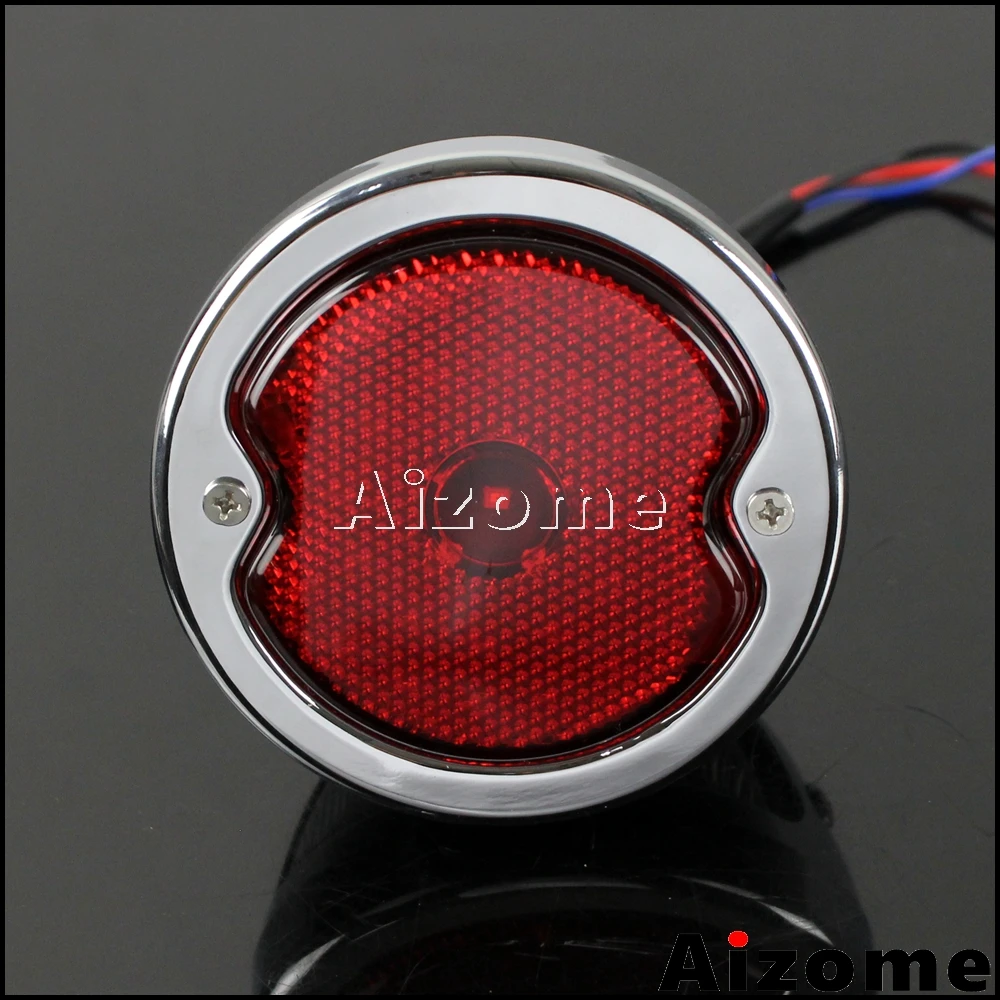Мотоциклетный светодиодный задний фонарь с красными линзами для Harley Custom Cafe Racer