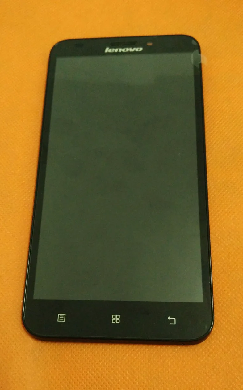 Оригинальный ЖК-дисплей б/у + сенсорный экран рамка для Lenovo A916 MTK6592 Octa Core 5 &quotHD 1280x720