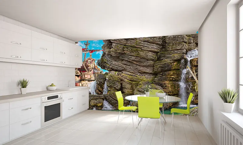 Детские обои на заказ фрески с пиратским островом для детской комнаты гостиной