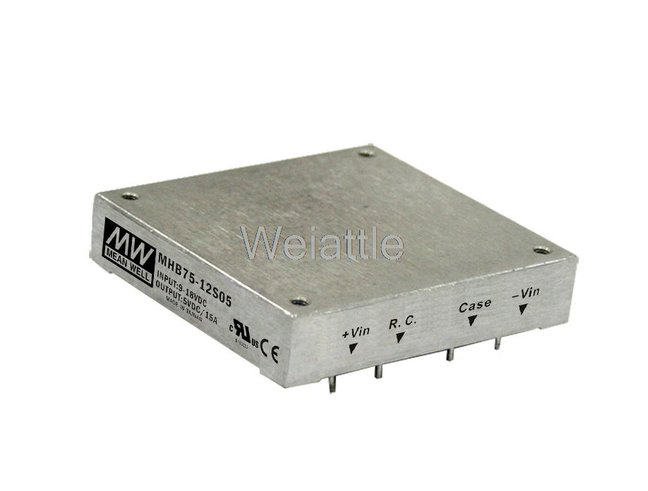 

MEAN WELL оригинальная фотосессия 12 В, 6,25 А, meanwell MHB75, 12 В, 75 Вт, фотоэлементы, Регулируемый одиночный выходной конвертер