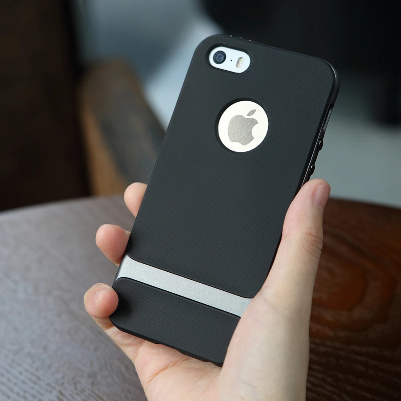 Чехол Rock для iPhone SE 5S 5 силиконовый чехол PC+ TPU Панцири чехол для iPhone 5S SE случае с упаковки по продажам