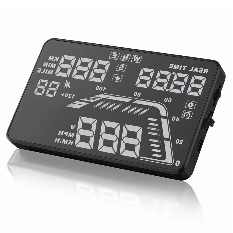 5,5 дюймов Q7 цифровой gps измеритель скорости совместим со всеми автомобилями проектор скорости автомобиля HUD авто лобовое стекло проектор дисплей