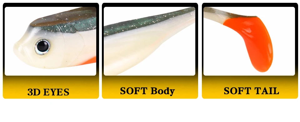 SEAPESCA 2 шт./лот, приманки для рыбалки, мягкие приманки 150 мм, 16 г, мягкие силиконовые приманки Lurs Shad для ловли карпа, искусственные приманки для ловли карпа JK165