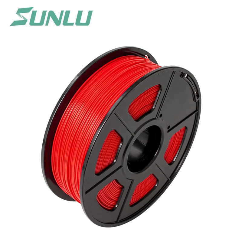 pla filament red PLA SUNLU 1,75 мм PLA Филамент измерительная точность+/-0,02 мм 2,2 фунтов(1 кг) катушка 3D Филамент для 3D принтеров и 3D ручек - Цвет: pla filament red