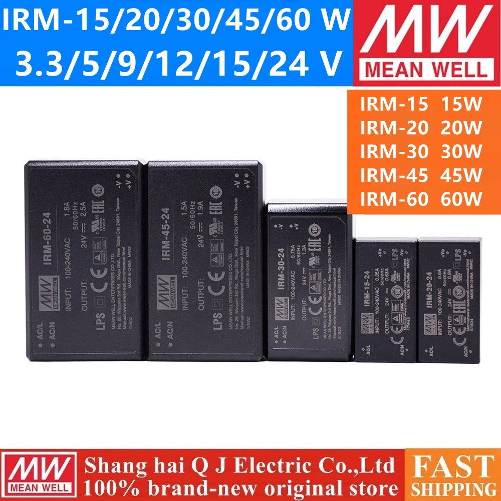 

MEAN WELL IRM-60-5 IRM-60-12 IRM-60-15 IRM-60-24 IRM-60-48 60W модуль питания