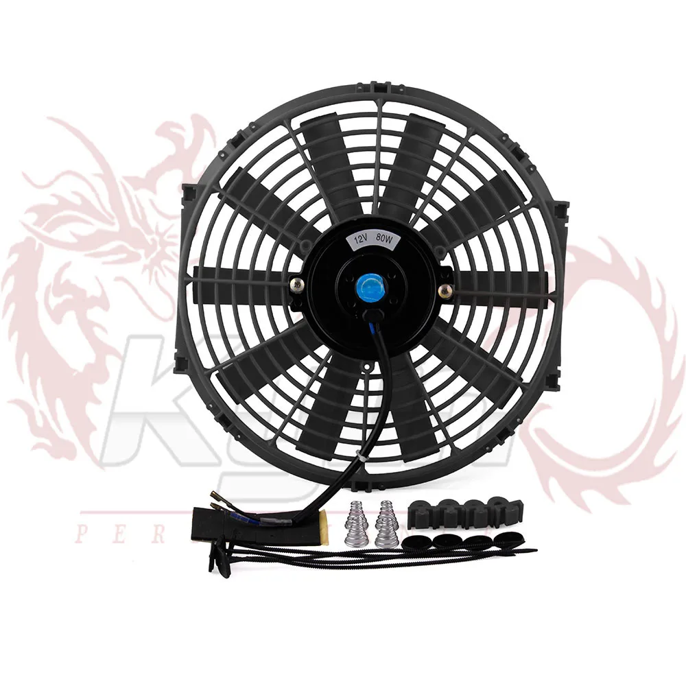 12 дюймов Универсальный в 80 Вт Тонкий Реверсивный электрический радиатор авто