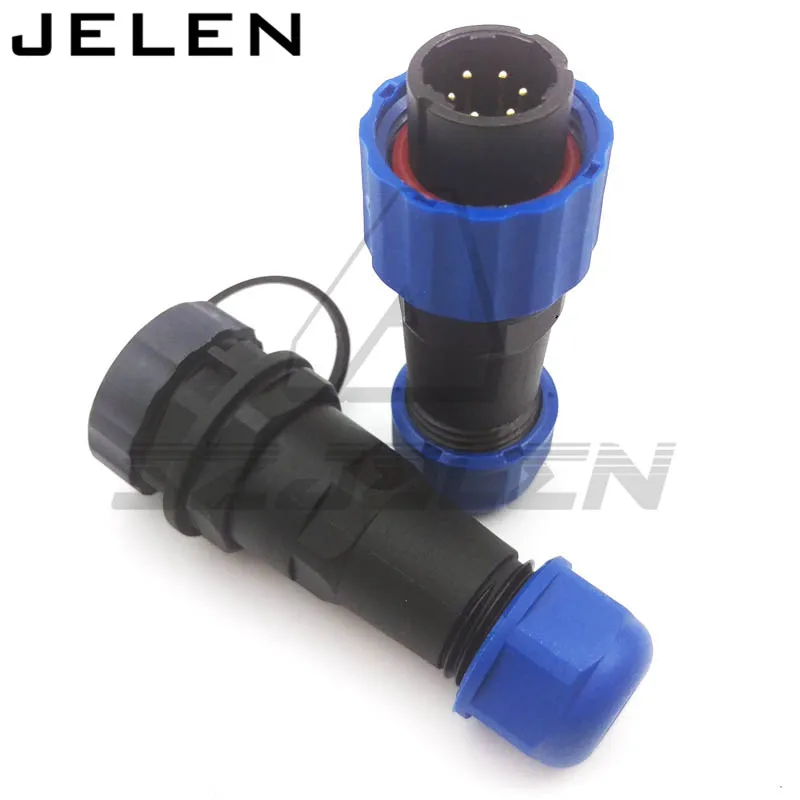 SD16 водонепроницаемый 6-контактный разъем с наружной резьбой номинальный ток 5 А