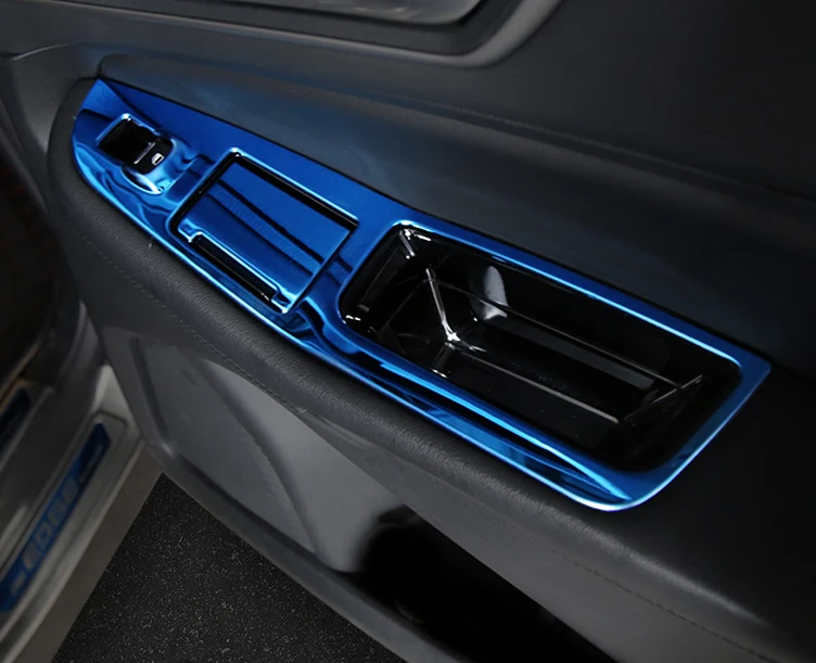 

4pcs/6pcs for ford EDGE Window glass lifting switch panel Decorative frame sticker abs/Stainless steel