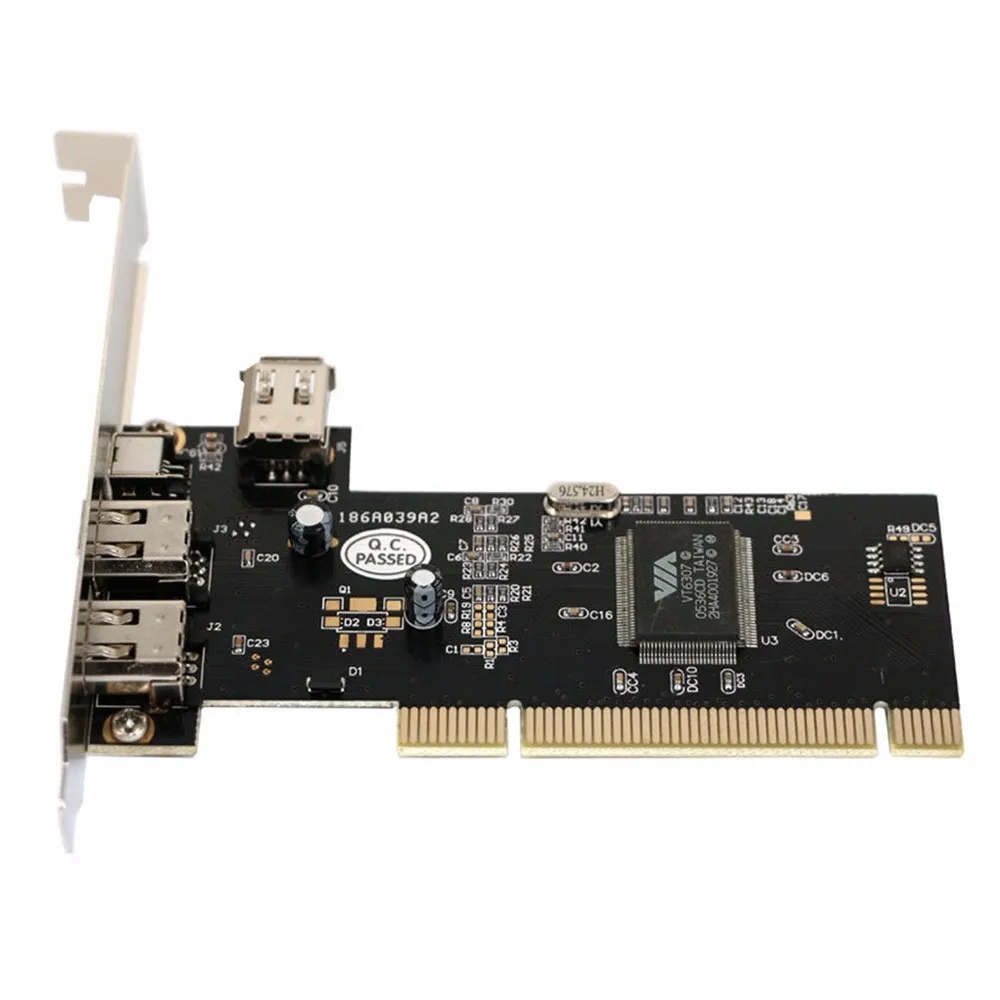 3 порта Firewire IEEE 1394 4/6 Pin PCI to 1394 DV контроллер карты видеозахвата адаптер для HDD MP3 PDA#6341