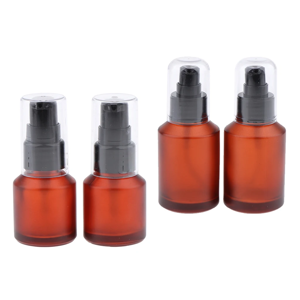2 пары флаконы распылители янтарного стекла|Многоразовые бутылки| |