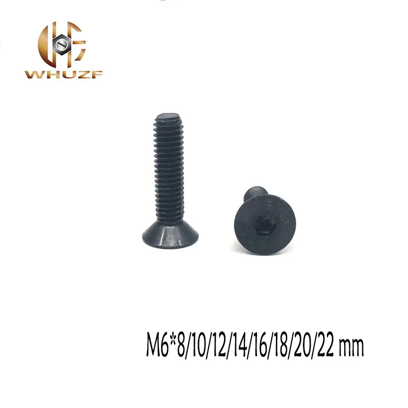 

50pcs M6 DIN912 304 Stainless steel Hexagon Hex Socket Head Cap Screws Metric Thread M6*8/10/12/14/16/18/20/22 mm Cylinder Bolt
