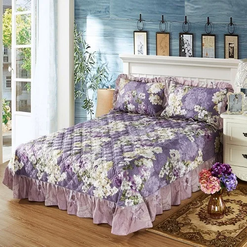 bedspread 11 Хлопковое стеганое покрывало King, queen, размер кровати, покрывало для кровати, набор наматрасников, одеяло, наволочка, couvre lit colcha de cama - Цвет: bedspread 11