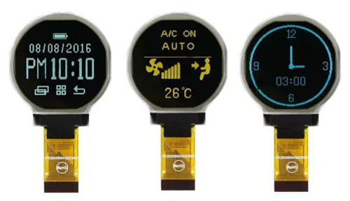 Майтога 1 18 дюйма 24PIN белый/желтый/синий круглый OLED экран SSD1327 диск IC 128*128|oled module|oled