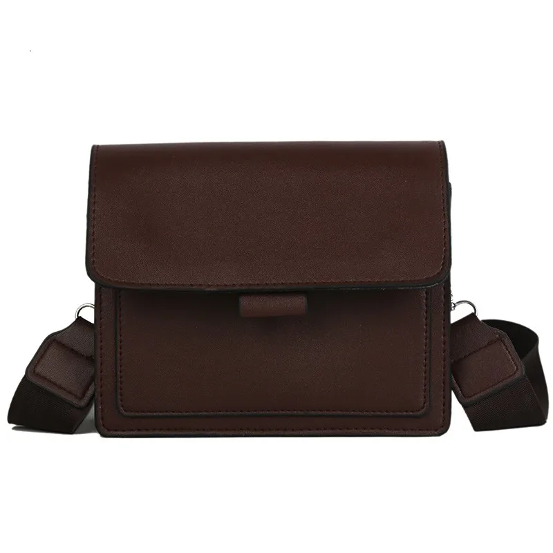 Винтажная летняя однотонная модная сумка-мессенджер с клапаном сумка на плечо