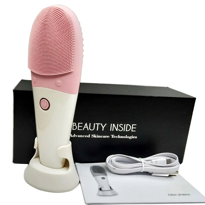 Online Terapia Eléctrica Para Calentar Los Poros, Limpiador De Ojos, Arrugas, Bolsa Para Ojos, Removedor De Maquillaje De Círculo Oscuro, Cepillo Limpiador Facial De Silicona