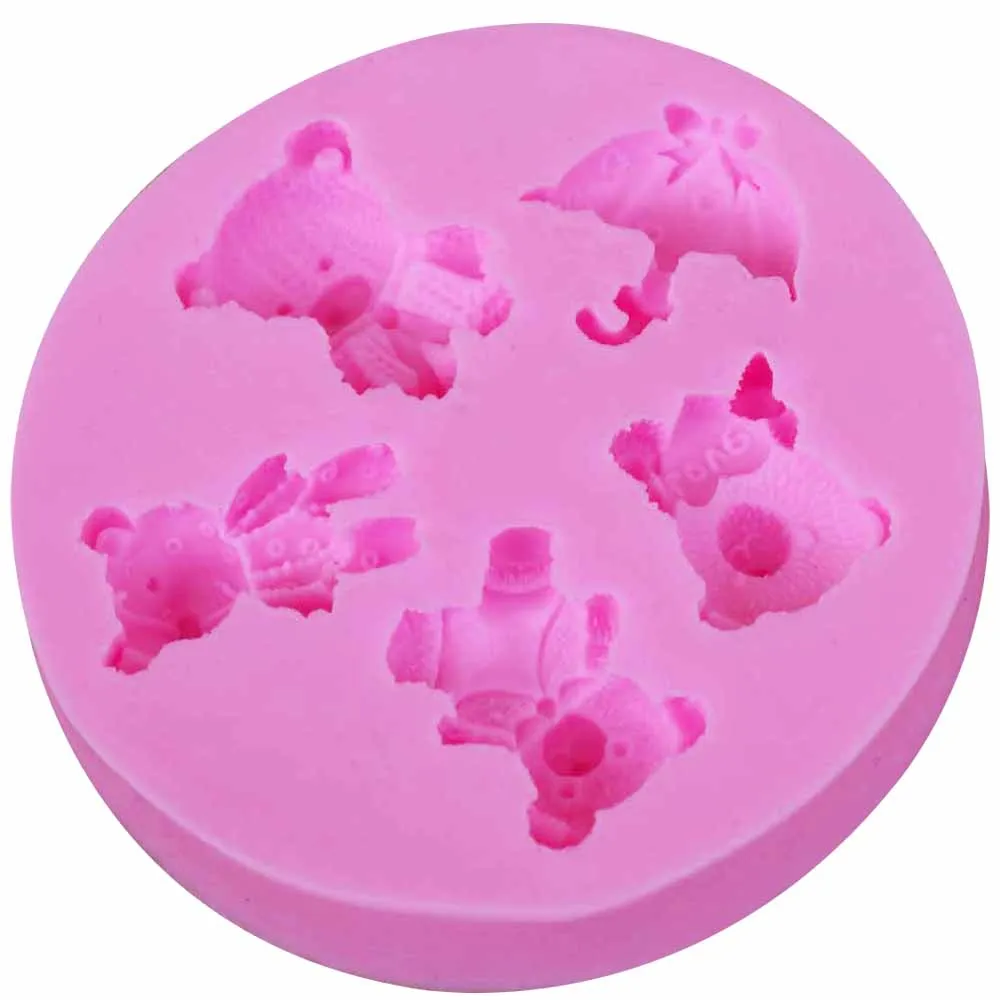 10 шт./компл. 3D Мультяшные разные зоны с медведем бриллиантовые конфеты желе