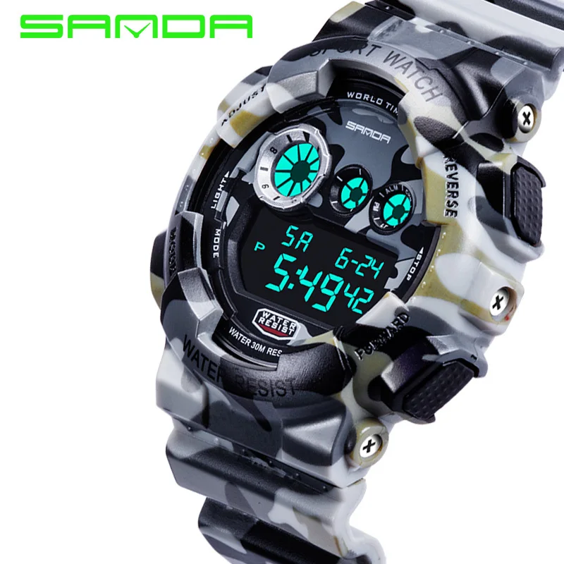 2016 Бренд мужской Цифровые часы G Стиль Моды Спорта На Открытом Воздухе Мужские