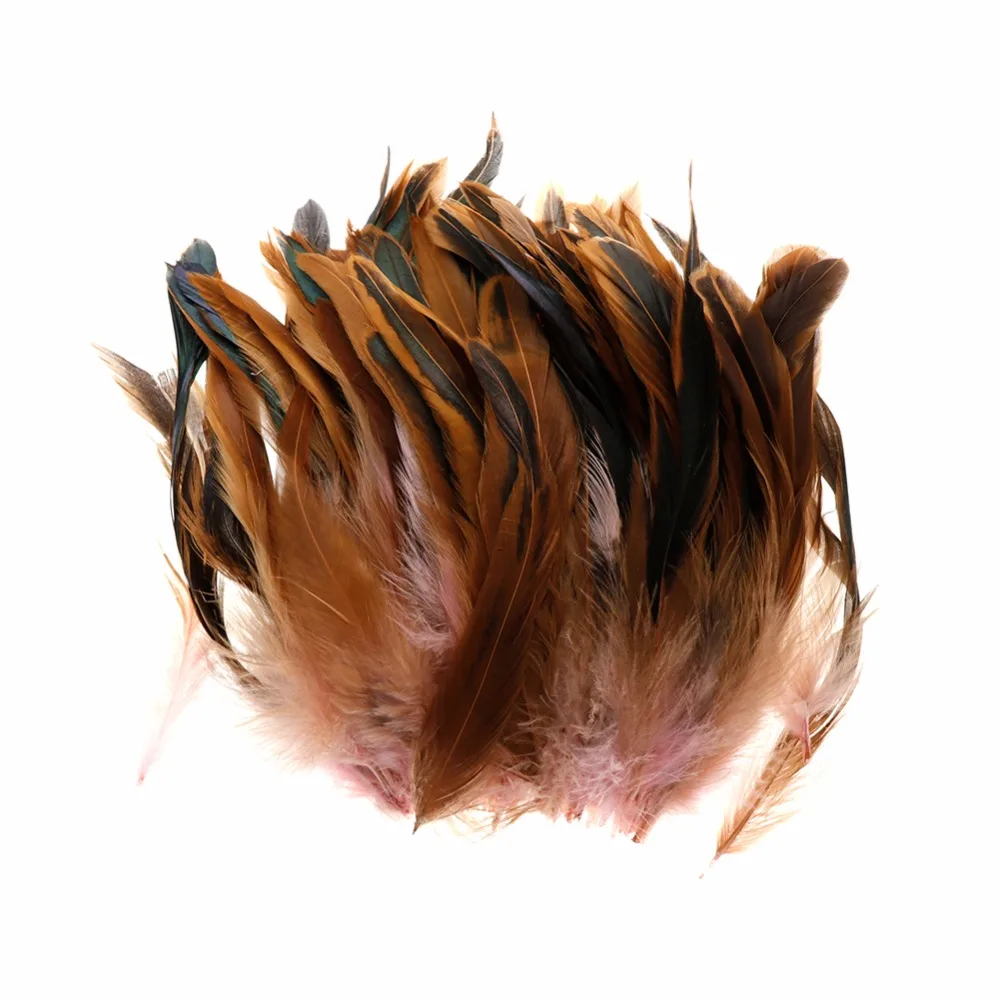 100 Pcs/Pack Natural Beautiful Cock Rooster Tail Feathers for DIY Clothes Decor 15-20 CM #254941 | Дом и сад