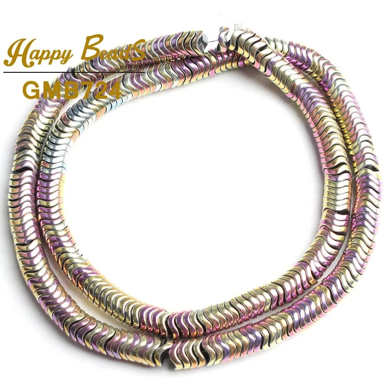 Бусины из натурального камня, плоская форма, гематит, черные, золотые, серебристые, Круглые, свободные, для самостоятельного изготовления ювелирных изделий, браслет, 15 дюймов, 6 мм