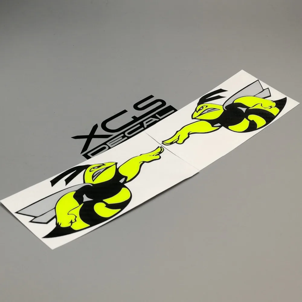 

XGS DECAL car vinyl multilayer decal aggressive Super bee reflective waterproof stickers for boats motor helmet