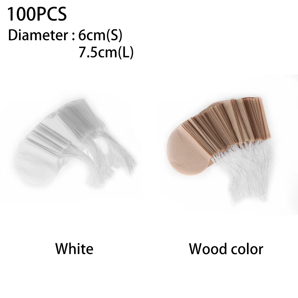 100 шт./упакетиков для чая круглые чайные пакетики пустые ароматизированные