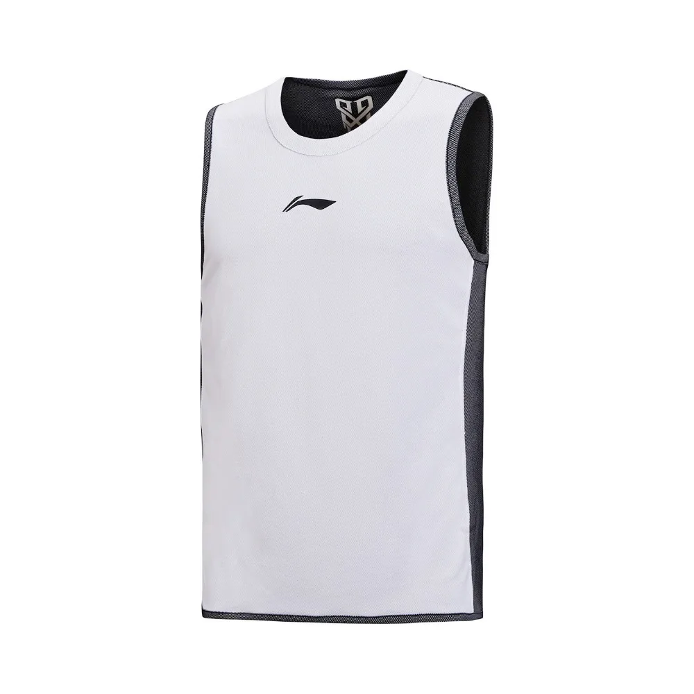 Мужская баскетбольная майка Li Ning двусторонний Трикотажный жилет без рукавов 100%