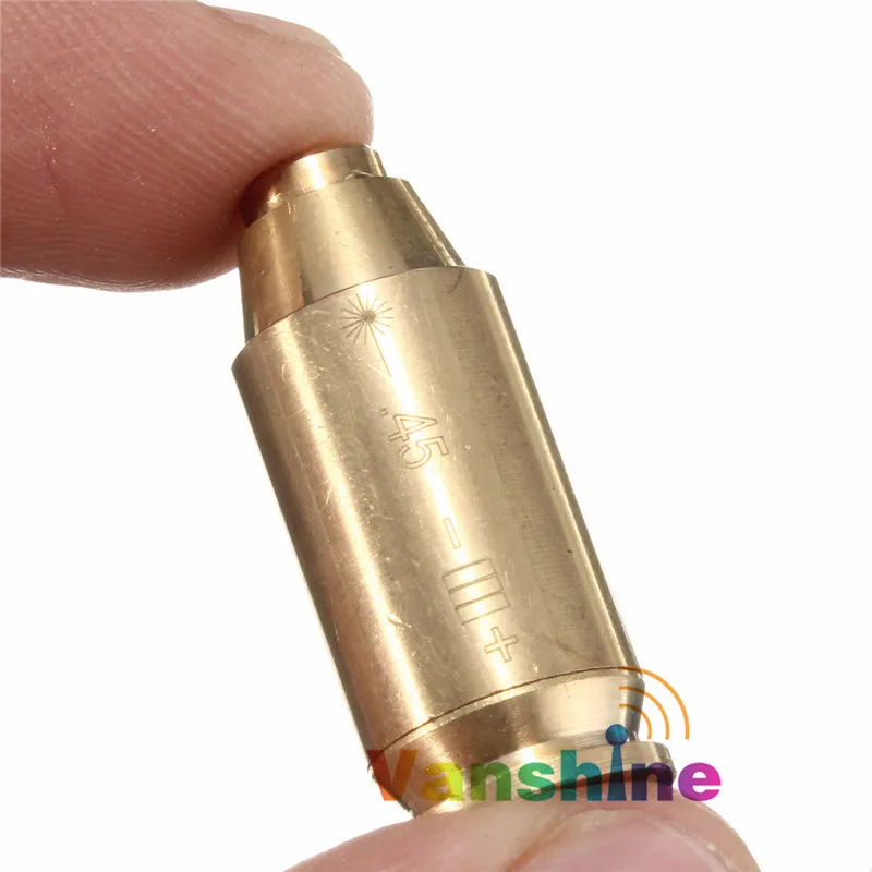Тактический CAL.45 Red Dot лазерный прицел Картридж Диаметр Sighter медь Boresighter Охотничья