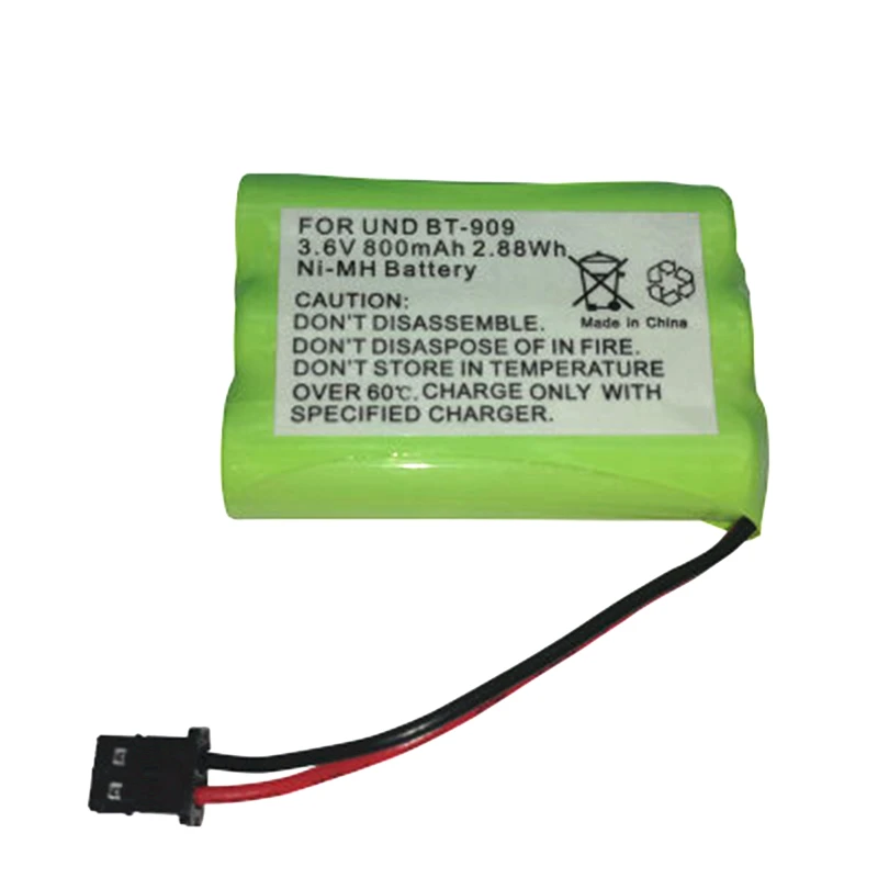 1 шт. перезаряжаемый беспроводной телефон батарея для uniden BT 909 BT909 3 * AAA металл