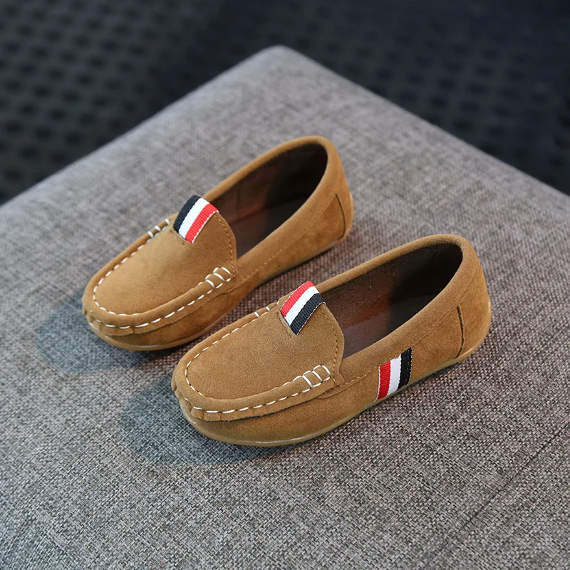 Детские лоферы Обувь для мальчиков кроссовки без шнуровки Мягкая детская